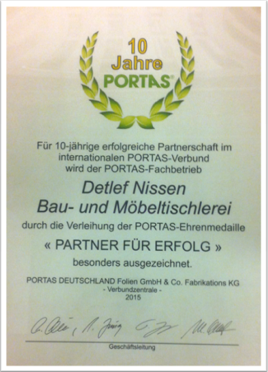 Unsere Portas Ehrenmedaille Unsere Portas Ehrenmedaille